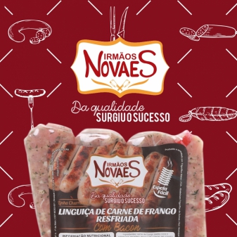 Linguia de Carne de Frango com Bacon